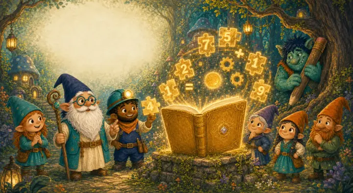 Cover illustration of “The Math Miners”